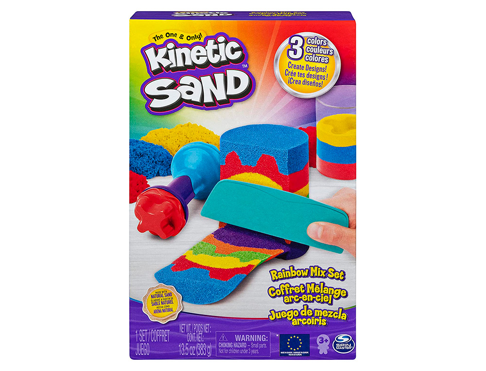 COFFRET KINETIC SAND SABLE MAGIQUE   MODELER TRICOULEUR  6 ACCESSOIRES