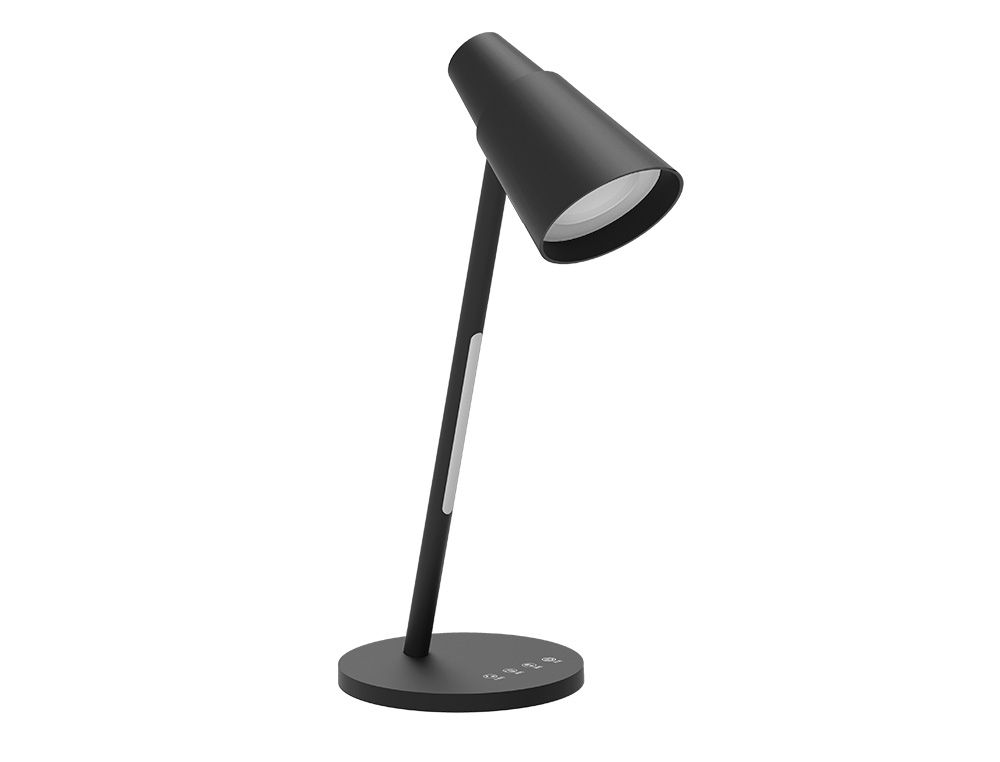 Lampe de bureau LED 7W avec interrupteur tactile et porte-stylo. Blanc