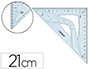 EQUERRE MAPED GEOMETRIQUE EN PLASTIQUE RECICLE 45          HYPOTENUSE 21CM