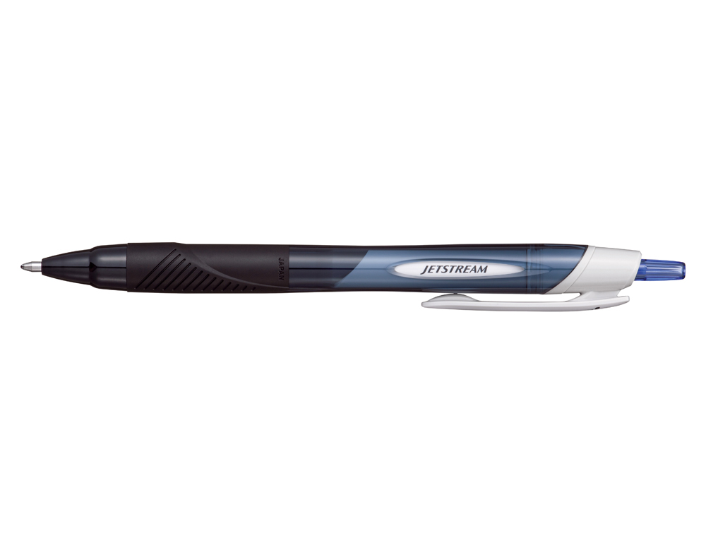 ROLLER UNIBALL JETSTREAM SPORT RETRACTABLE PLASTIQUE   RECYCLE ECRITURE MOYENNE      COLORIS BLEU
