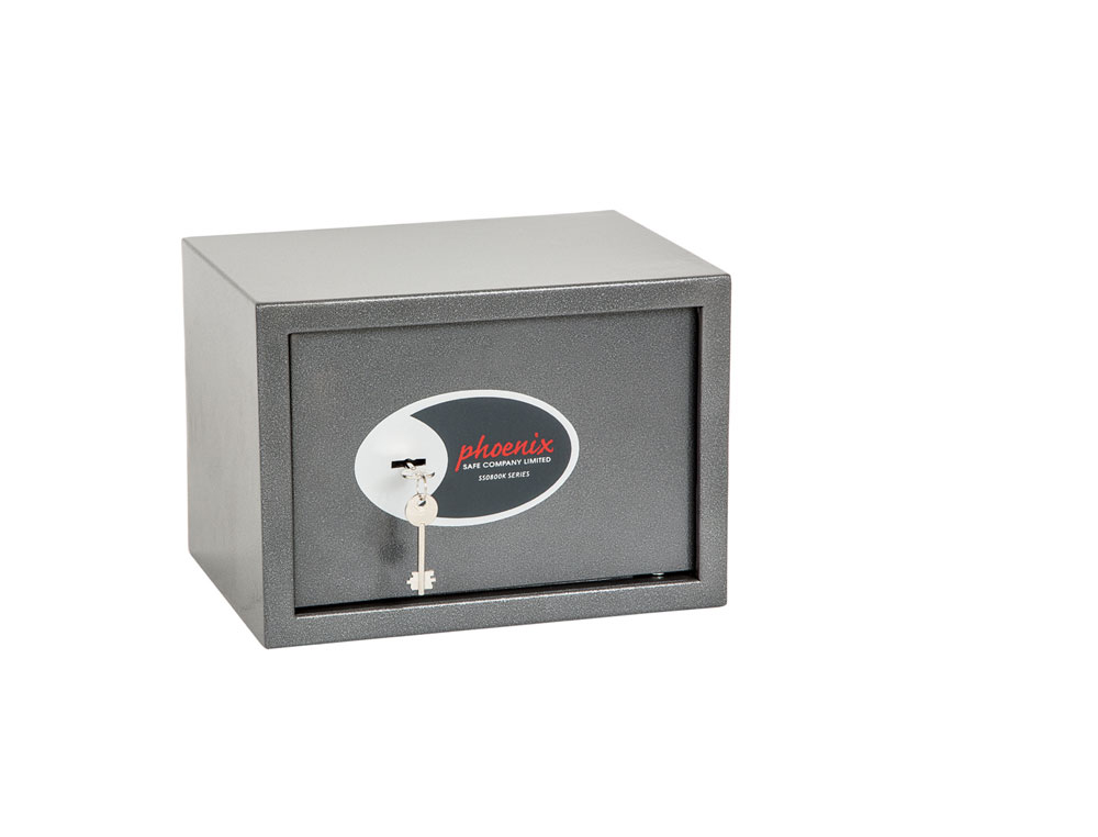 COFFRE-FORT PHOENIX SECURITE VELA HOME & OFFICE SS0802K    TAILLE 2 SERRURE A CLE        COLORIS GRIS FONCE