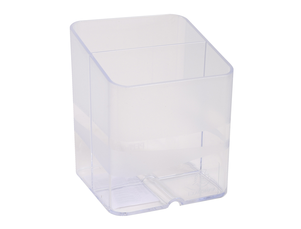 POT A CRAYONS EXACOMPTA PEN-CUBE OFFICE CRISTAL 2     COMPARTIMENTS COLORIS         TRANSPARENT