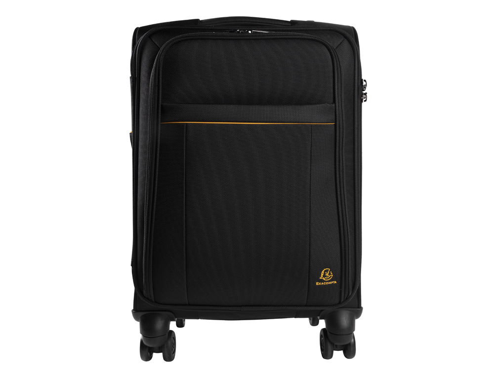 VALISE CABINE EXACOMPTA EXACTIVE 4 ROUES 37X55X23CM   COLORIS NOIR