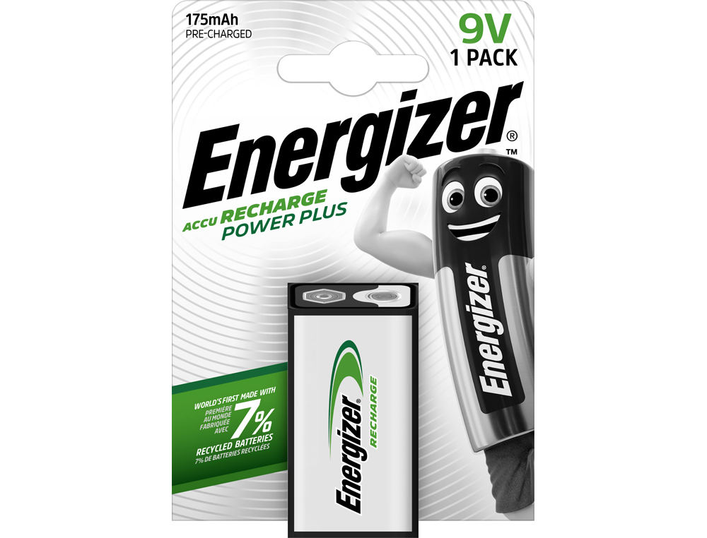 PILE ENERGIZER RECHARGEABLE POWER 9V 700 MAH BLISTER 1    UNITE