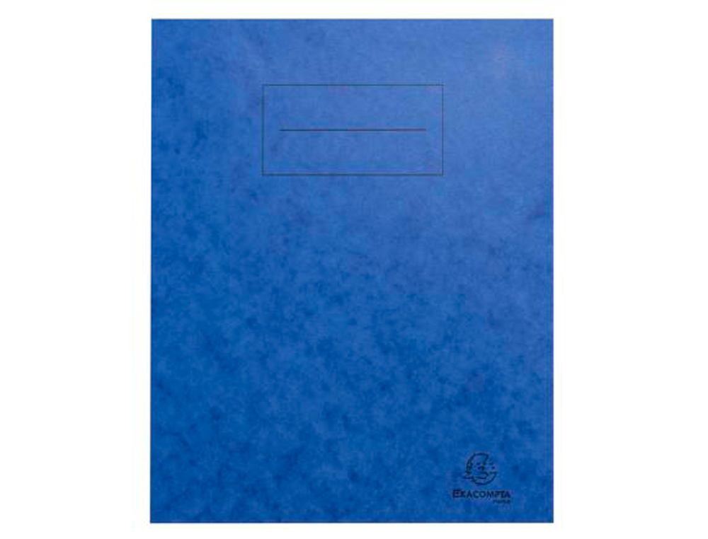 PROTEGE-CAHIER EXACOMPTA CARTE LUSTREE 225GR 17X22CM   COLORIS BLEU LOT 10 UNITES