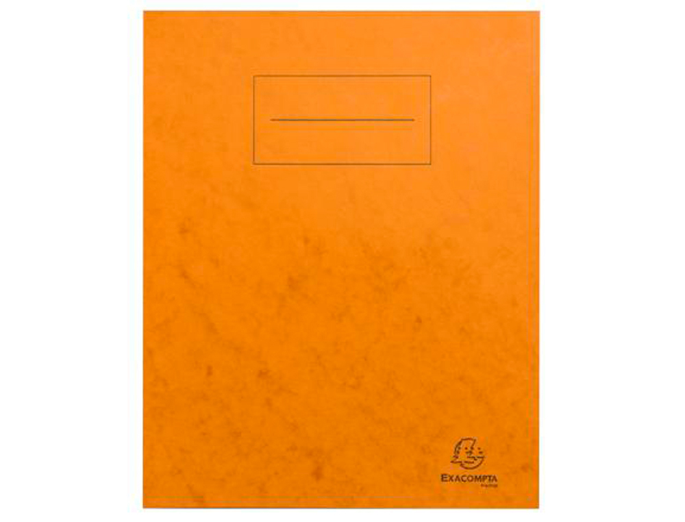 PROTEGE-CAHIER EXACOMPTA CARTE LUSTREE 225GR 17X22CM   COLORIS ORANGE LOT 10 UNITES