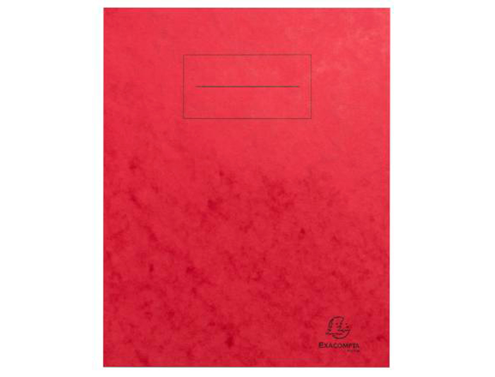 PROTEGE-CAHIER EXACOMPTA CARTE LUSTREE 225GR 17X22CM   COLORIS ROUGE LOT 10 UNITES
