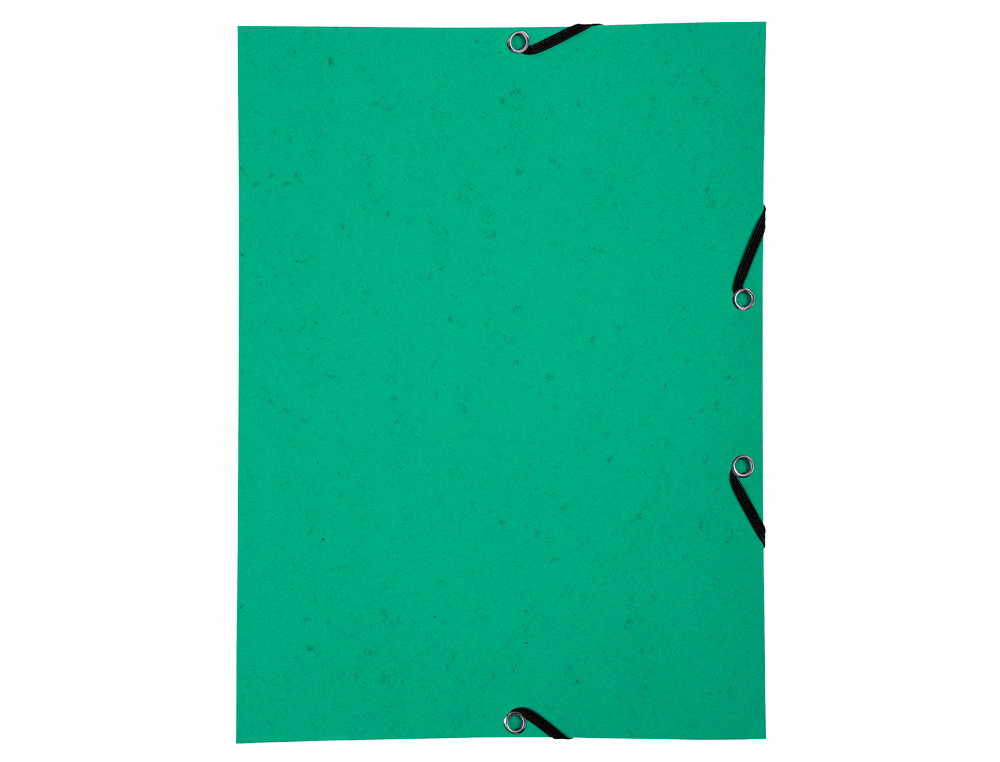 CHEMISE EXACOMPTA CARTE LUSTREE 350GR A4 FERMETURE    ELASTIQUE SANS RABAT SANS     ETIQUETTE COLORIS VERT LOT 10