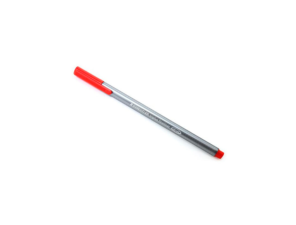 FEUTRE STAEDTLER TRIPLUS FINELINER 334 TRIANGULAIRE    POINTE SUPERFINE 0,3MM        COLORIS ROUGE