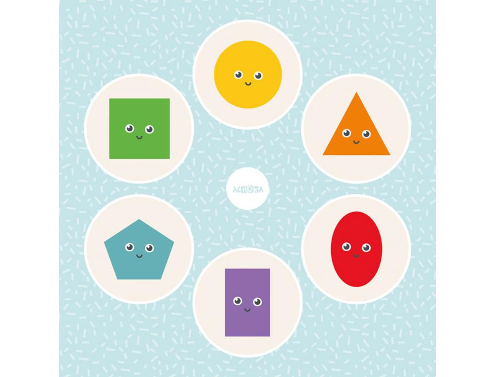 ROBOT D APPRENTISSAGE ACHOKA FLASHCARDS LES FORMES         GEOMETRIQUES MATHEMATIQUES 26 CARTES A UTILISER AVEC