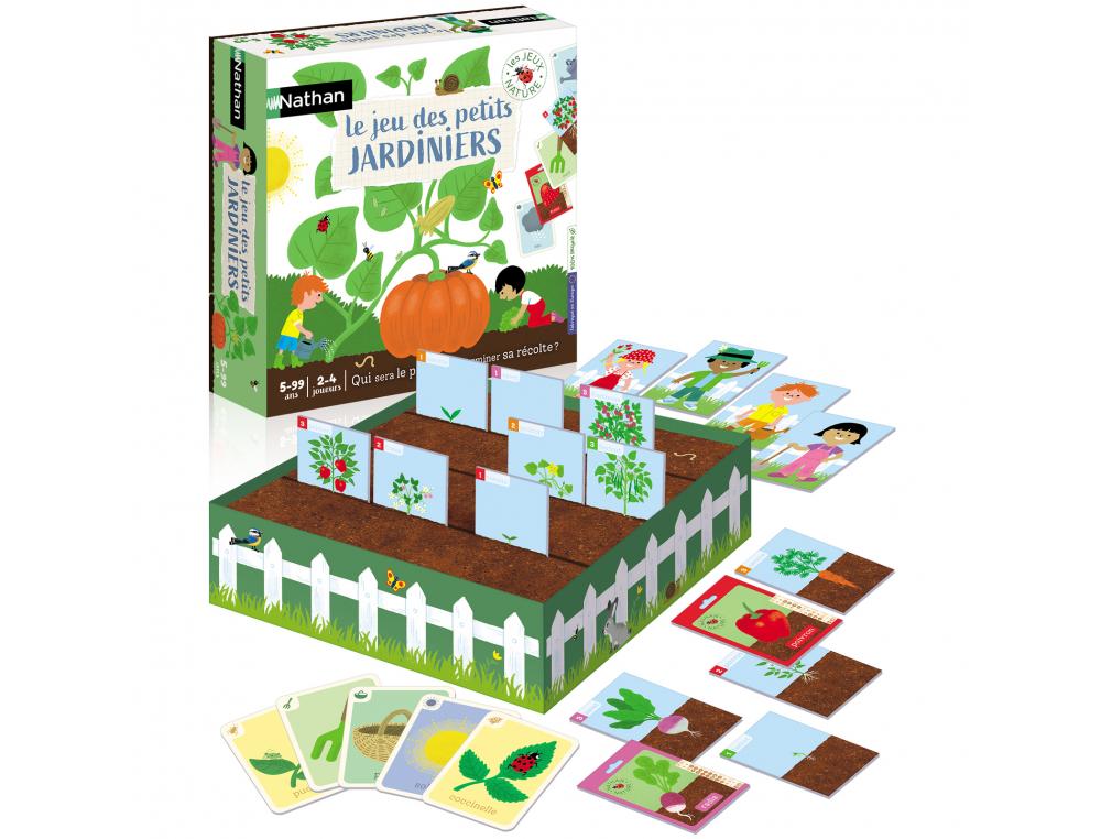 SENSIBILISATION A L ECOLOGIE NATHAN LE JEU DES PETITS      JARDINIERS 1 CALE EN 4        PARTIES 48 TUILES 60 CARTES 4
