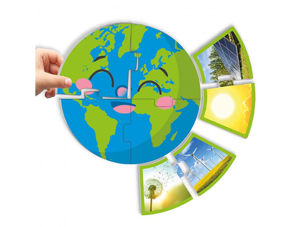 SENSIBILISATION A L ECOLOGIE AKROS MA PLANETE ET SON       ENERGIE 2 MAXI PUZZLES        CIRCULAIRES ET 28 PIECES