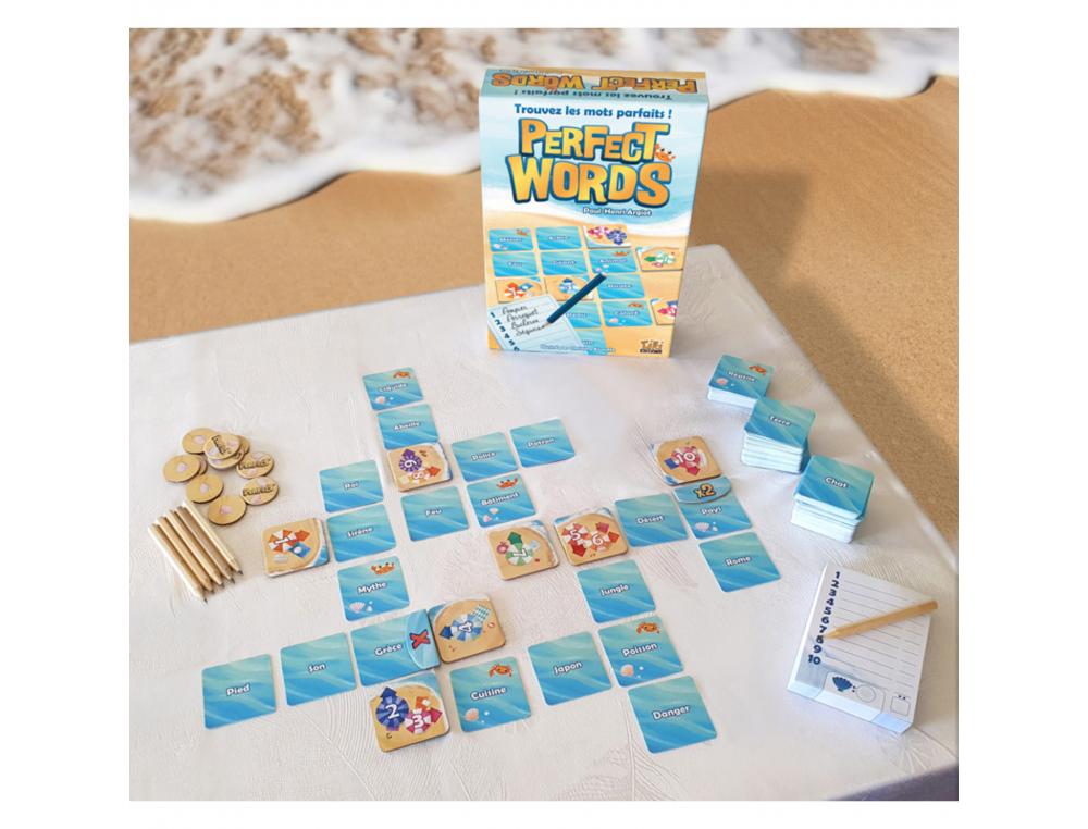 FRANCAIS JOUER AVEC LES LETTRES TIKI EDITIONS PERFECT WORDS ASSOCIATION DES MOTS 2  A 6 JOUEURS