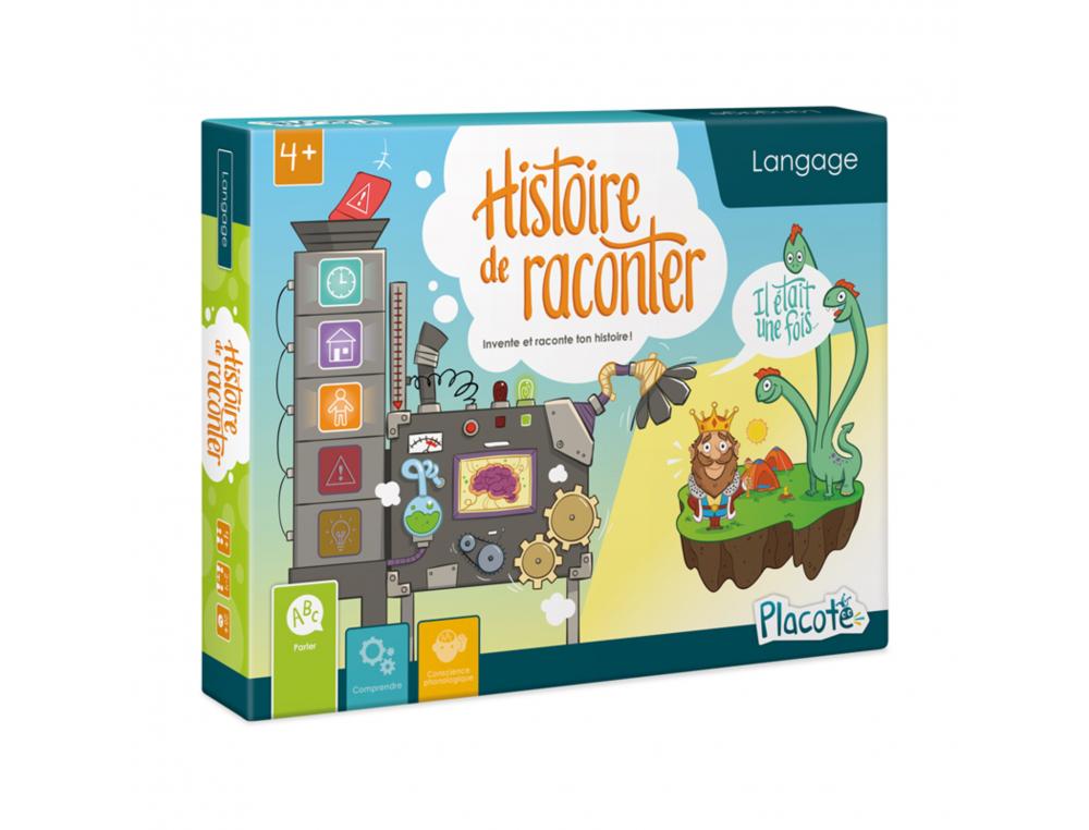 FRANCAIS PLACOTE HISTOIRE DE RACONTER JEU D IMAGINATION 4  PLANCHES DE JEU 150 CARTES    IMAGES 1 DE 2 A 4 JOUEURS