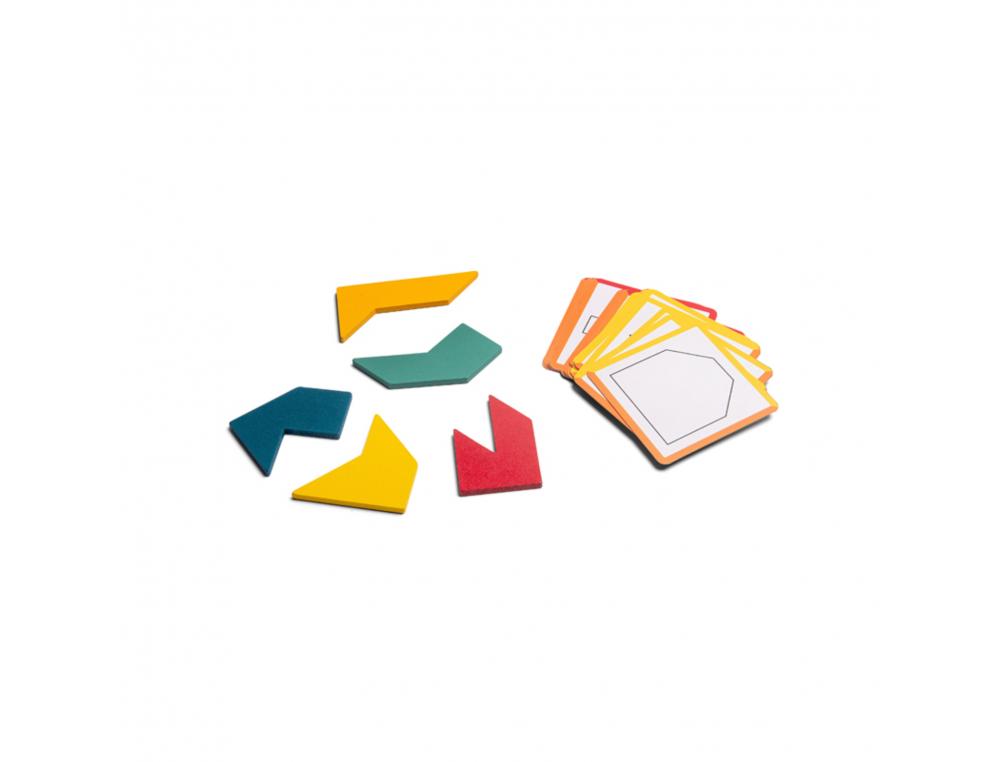 LOGIQUE REFLEXION BS TOYS POINTY PUZZLE FORMES SUR      CARTES 5 PIECES EN BOIS 20    CARTES MODELE