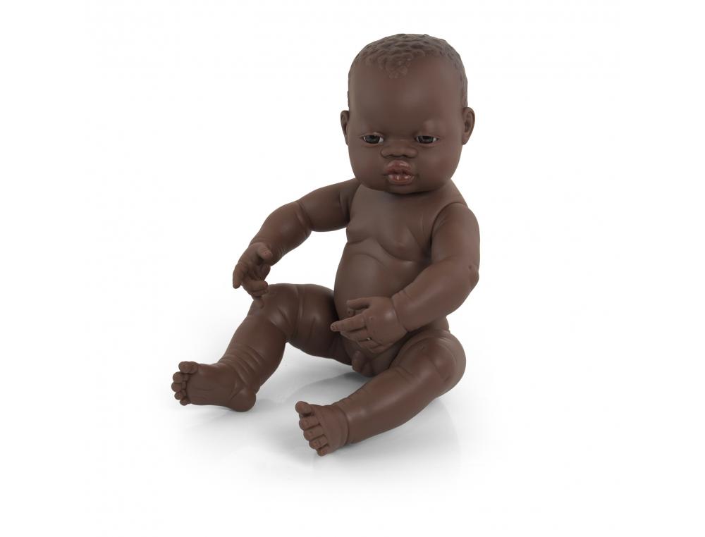 POUP E 38 CM GARON AFRICAIN ARTICULEE