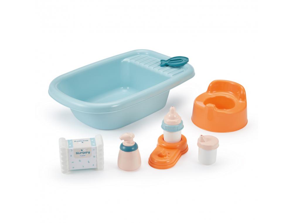 BAIGNOIRE 32CM GARNIE AVEC ACCESSOIRES ECOIFFIER