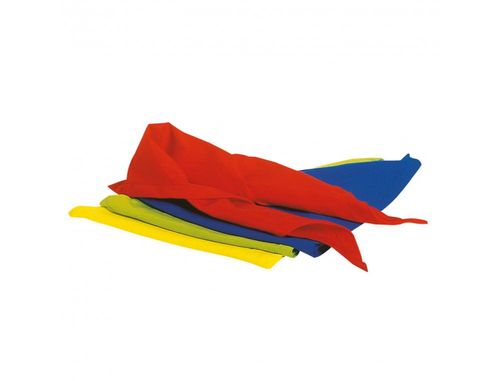 FOULARD TRIANGULAIRE TREMBLAY 85X64X64CM COLORIS VERT LOT 6 UNITES