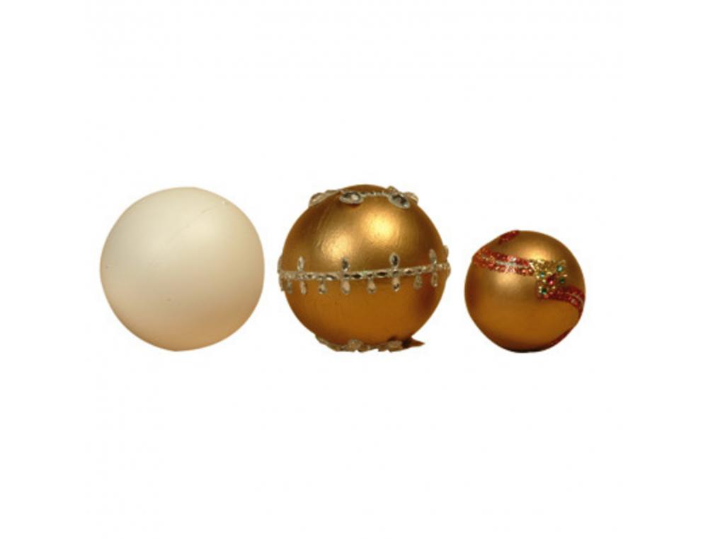 LOT BOULES GRAINE CREATIVE STYROPOR 100MM 5 UNITES