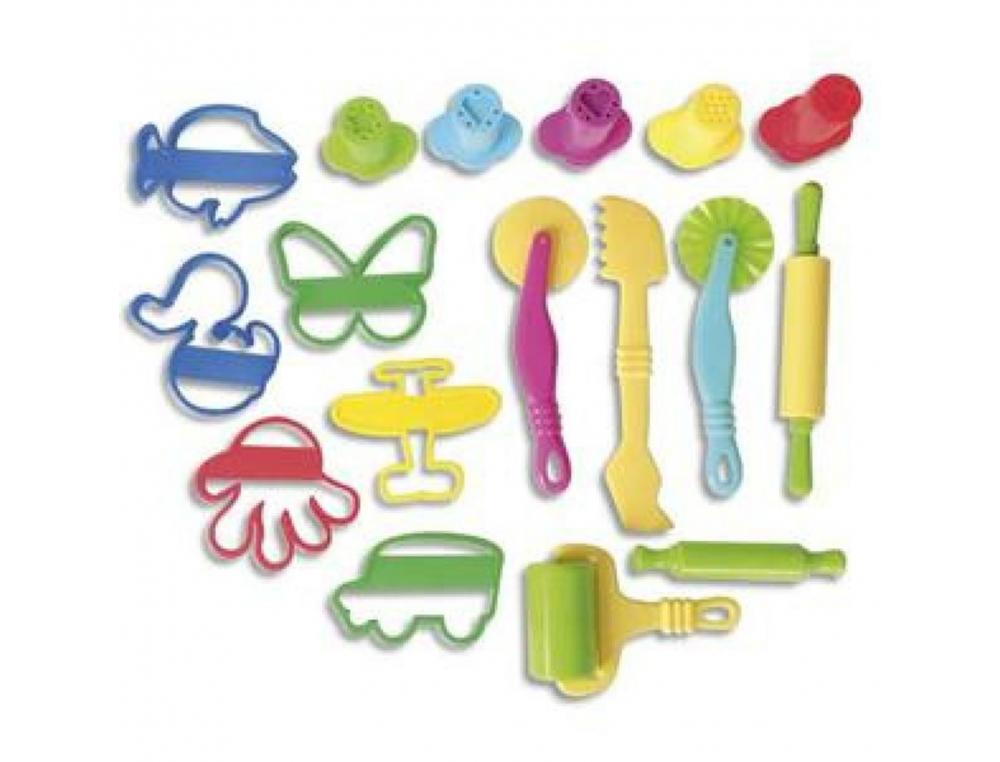 LOT ACCESSOIRES DE MODELAGE GROS MODELES GRAINE CREATIVE  17 PIECES COLORIS ASSORTIS