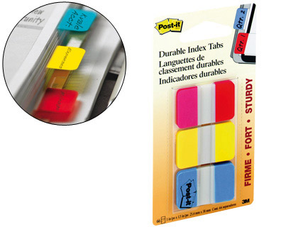 Post-it Index mini 100 marque-pages 12 x 44 mm assortis - Bloc