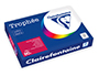 RAMETTE CLAIREFONTAINE PAPIER COULEUR A3 80G 500 FEUILLES   COLORIS INTENSE ROUGE