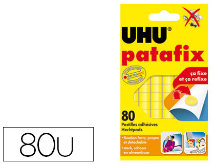 Pastilles adhésives Patafix fixation forte UHU