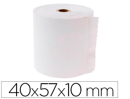 BOBINE TPE SCHADES PAPIER  DIAMTRE 40MM MANDRIN 7MM    LARGEUR 57MM LONGUEUR 10M 2    PLIS CHIMIQUES AUTOCOPIANTS