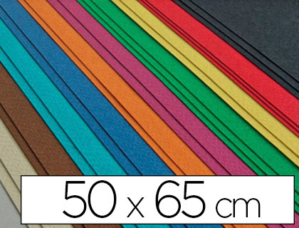 PAPIER DESSIN FABRIANO FEUILLE TIZIANO 160G 50X65CM 12 COLORIS VIFS ASSORTIS PAQUET 24F