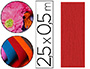 PAPIER CRPON CLAIREFONTAINE DENSIT CRPAGE 60% 40G/M2 50CMX2.5M UNICOLORE ROUGE