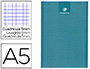 BLOC BUREAU CONQUERANT SEPT CO AGRAF EN TTE COUVERTURE SEMI ENVELOPANTE RAINURE A5 148X210MM 100F 56G 5X5 BLEU