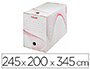 BOTE ARCHIVES ESSELTE STANDARD CARTON ONDUL RECYCLABLE A4 245X345MM DOS 200MM ASSEMBLAGE MANUEL FACIL COLORIS BLANC