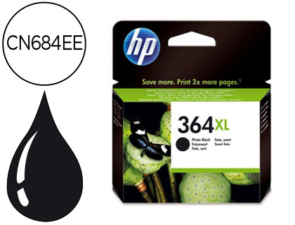 CARTOUCHE HP 364XL JET D'ENCRE CN684EE/CB321EE COULEUR NOIR HAUTE CAPACIT 800P