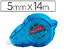 CORRECTEUR TIPP-EX EASY REFILL DVIDOIR RUBAN POLYESTER 5MMX14M RECHARGEABLE FLEXIBLE APPLICATION FRONTALE