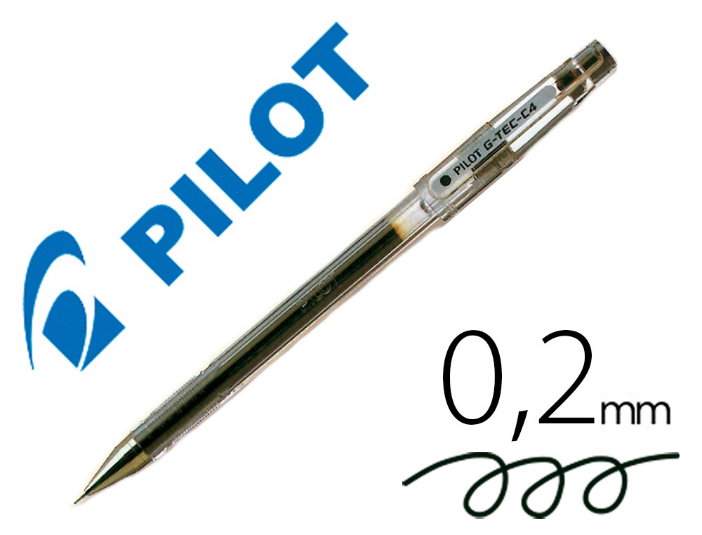 Pilot stylo roller à encre gel g-tec-c4, noir