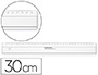 RGLE PLATE STAEDLER MARS PLEXIGLAS 30CM BORDS ANTI-TCHES 1 BISEAU GRAV INEFFAABLE