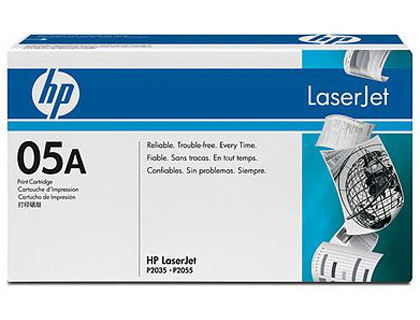 TONER LASER HP 05A CE505A POUR LASERJET P2035/2055D/DN COULEUR NOIR 2300P