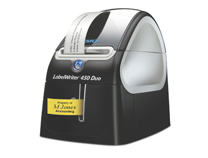 IMPRIMANTE TIQUETTES DYMO LABEL WRITER 450 DUO 600X300DPI USAGE INTENSIF 71 TIQUETTES/MN 4 LIGNES 127X187X134MM