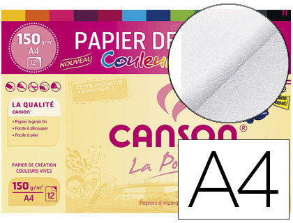 LIBRAIRIE COMMERCIENNE  PAPIER DESSIN CANSON COLORLINE GRAIN FIN