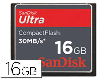 CARTE MMOIRE SANDISK CF ULTRA II 16GB COMPACT FLASH