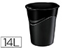CORBEILLE  PAPIER CEP POLYPROPYLNE RSISTANT FORME CONIQUE POIGNES ERGONOMIQUES 14L 305X290X334MM NOIR GREEN SPIRIT