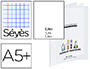 CAHIER TRAVAUX PRATIQUES CONQURANT CLASSIQUE COUVERTURE PP INCOLORE 17X22CM 64 PAGES 90G DESSIN 90G SYS/UNI