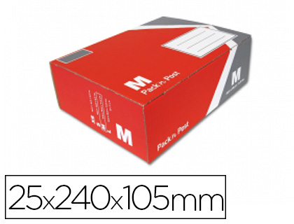 BOTE EXPDITION POSTALE GPV PACK'N POST 325X240X105MM TAILLE M EMPLACEMENT PRCAS LIVRE PLAT