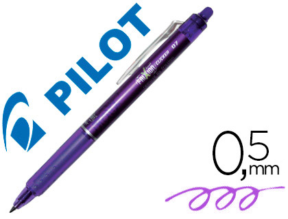 PILOT Stylo Plume Jetable V-Pen Effaçable Pointe moyenne Violet