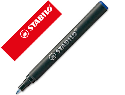 Stylo roller easy start droitier rechargeable 0,5mm Bleu STABILO