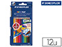 CRAYON COULEUR STAEDTLER NORIS CLUB AQUARELL MINE 3MM ABS ANTI-CASSE PINCEAU INCLUS COLORIS VIFS TUI CARTON 12 UNITS