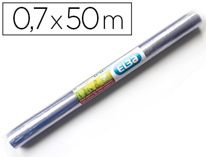 COUVRE-LIVRES PVC INCOLOR E 9/100E SANS PHTALATES ROULEAU 0.7X50M