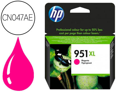 CARTOUCHE HP 951XL JET D'ENCRE CN047AE COULEUR MAGENTA HAUTE CAPACITÉ 1500P