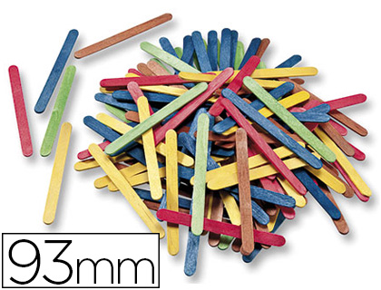 BTONNET EN BOIS FOLIA 93MM COLORIS ASSORTIS SACHET 500 UNITS