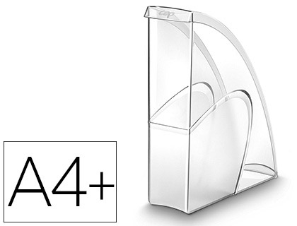 PORTE-REVUES CEP PRO POLYSTYRNE ANTICHOC ROBUSTE FORMAT 24X32CM 270X85X310MM COLORIS TRANSPARENT